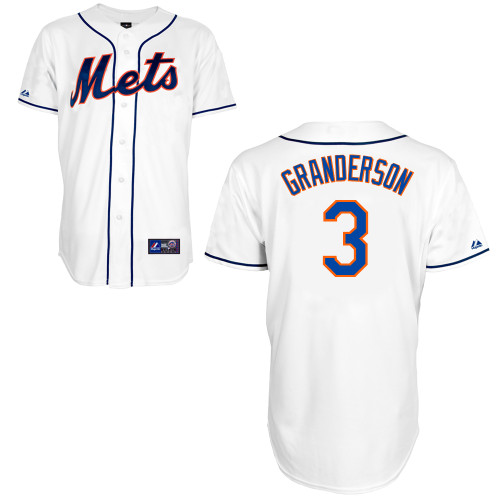 Curtis Granderson #3 mlb Jersey-New York Mets Women's Authentic Alternate 2 White Cool Base Baseball Jersey